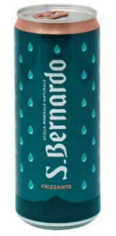 LATA ACQUA MINERALE S. BERNARDO FRIZZANTE 330 ML