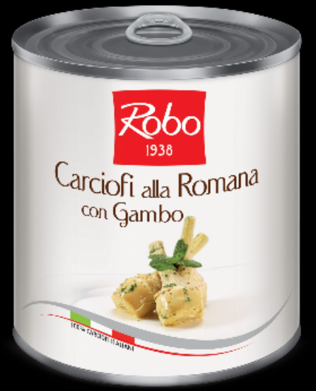 Carciofi alla romana con Gambo 750gr