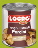 FUNGHI PORCINI TRIFOLATI CON CREMA 800GR (Hongos porcini en su crema)