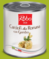 CARCIOFI ALLA ROMANA GAMBO 750GR (Alcachofas con tallo)