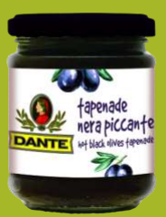 TAPENADE OLIVE NERE PICCANTI 180GR