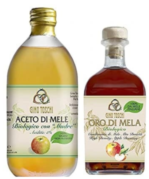 Vinagre de manzana Orgánico Gino Toschi 500ml