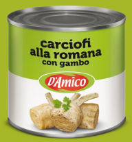 CARCIOFI ROMANA CON GAMBO 2400GR